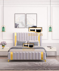 Milan Bed - White - Luxury Bedroom Furniture