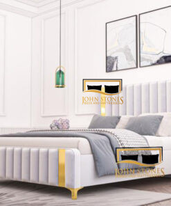Milan Bed - White - Luxury Bedroom Furniture