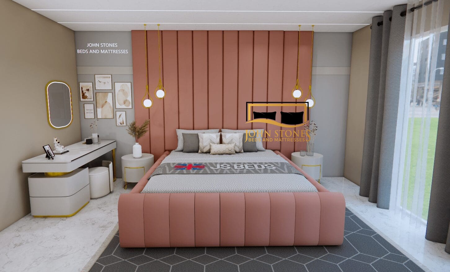 Quality, Luxury Beds - Alice Wall Panel Bed