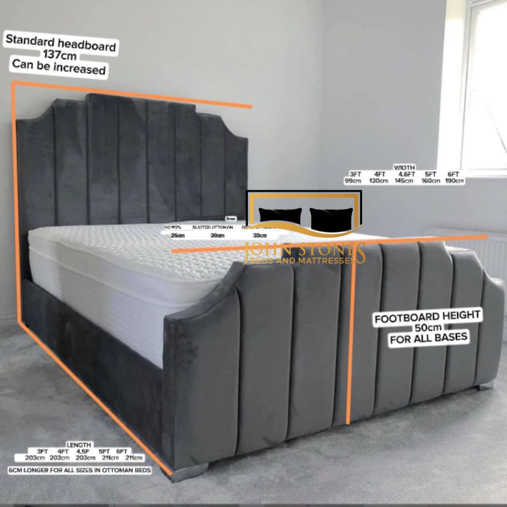 Agra Bed Main Dimension