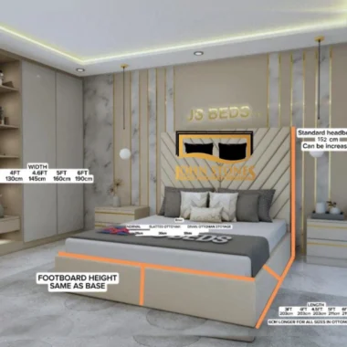 Andro Fern Bed Main Dimension