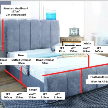 Ashley Bed Main Dimension