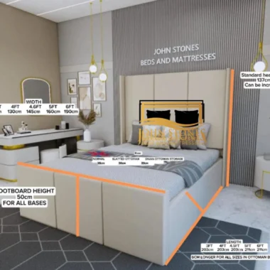Ashton Bed Main Dimension