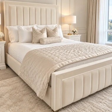 Border Strip With Piping Bed Side View