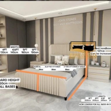 Cannes Liner Bedi Main Dimension