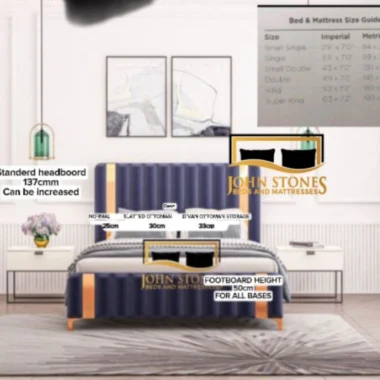Milan Bed Main Dimension