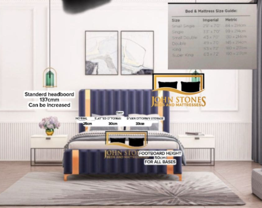 Milan Bed Main Dimension