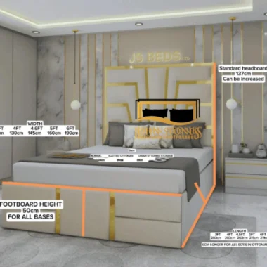 Simba Luxury Bed Main Dimension